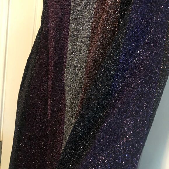 SARA NAVON multicolor striped sparkle dress - Picture 14 of 15